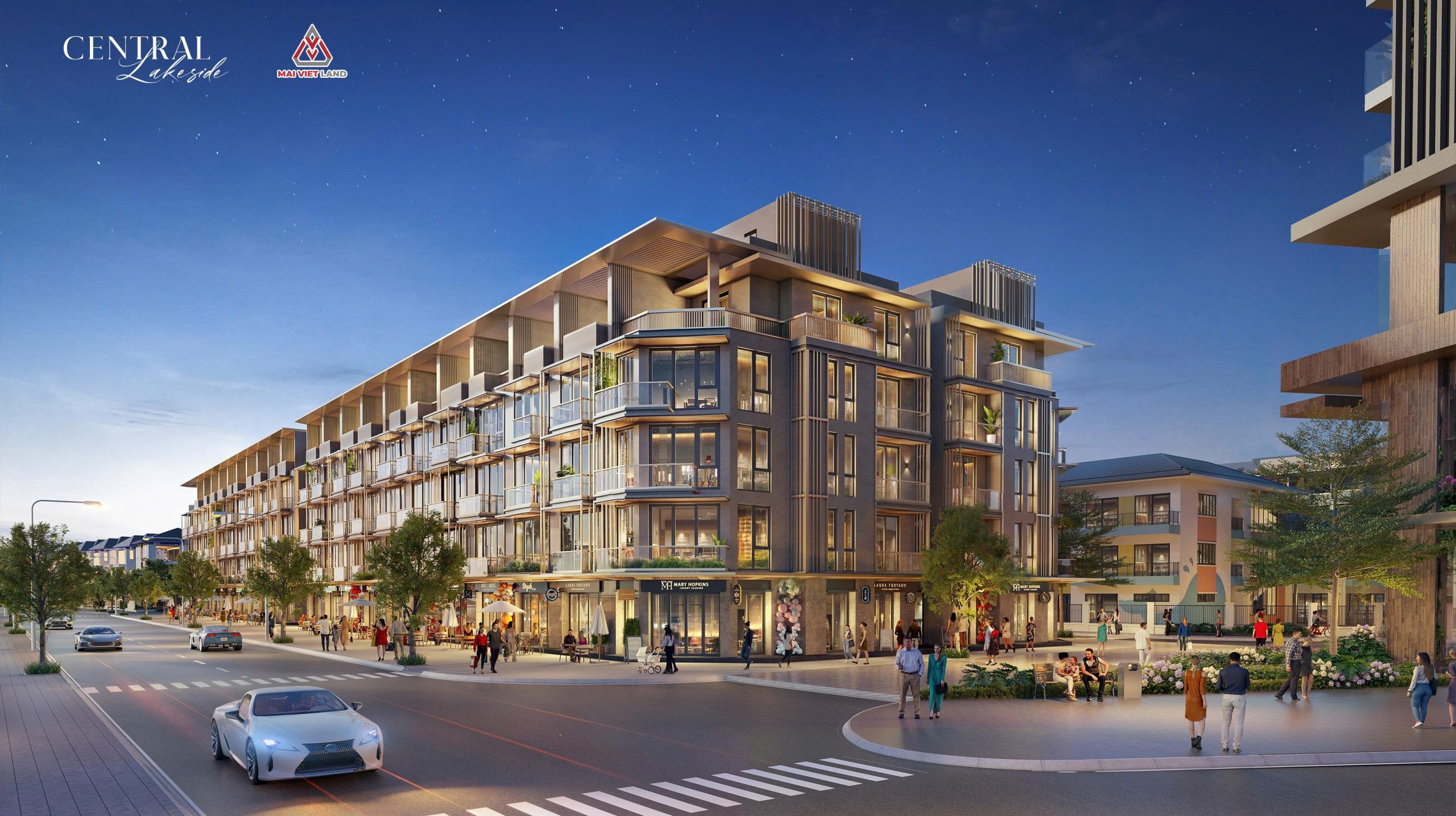 Phối cảnh thấp tầng Taseco Trung Văn - Central Lakeside