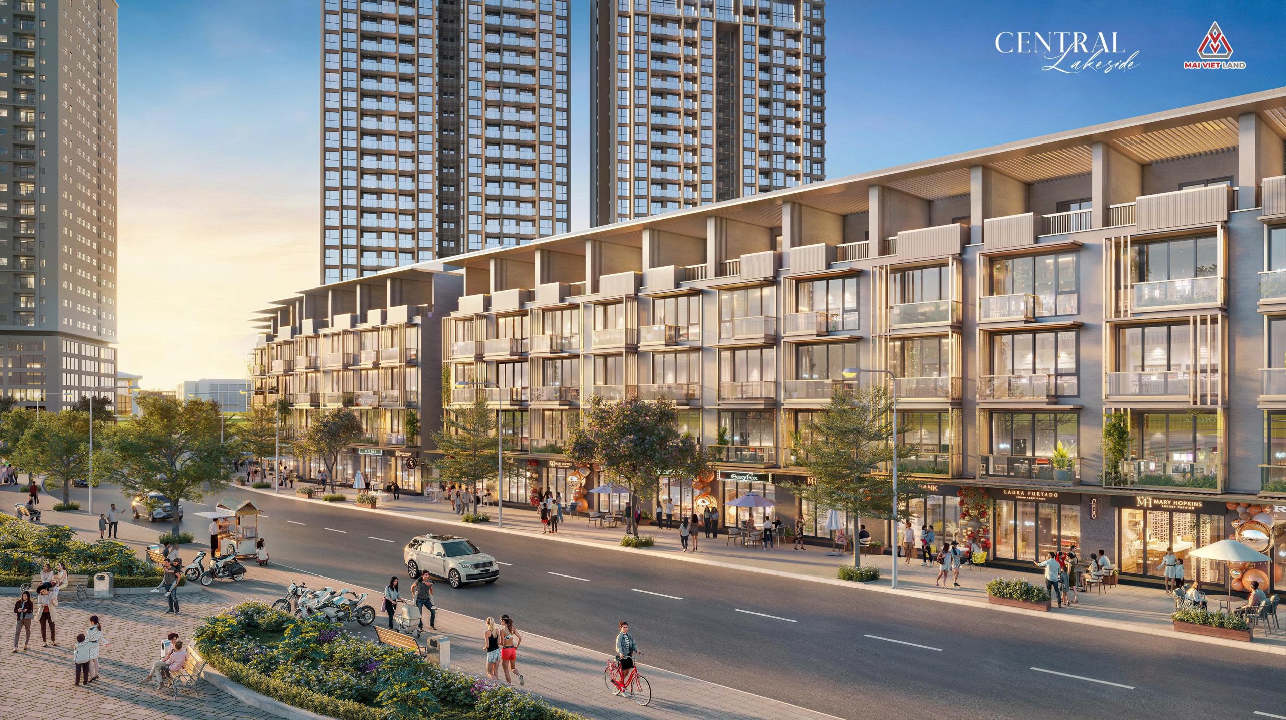 Phối cảnh thấp tầng 2 Taseco Trung Văn - Central Lakeside